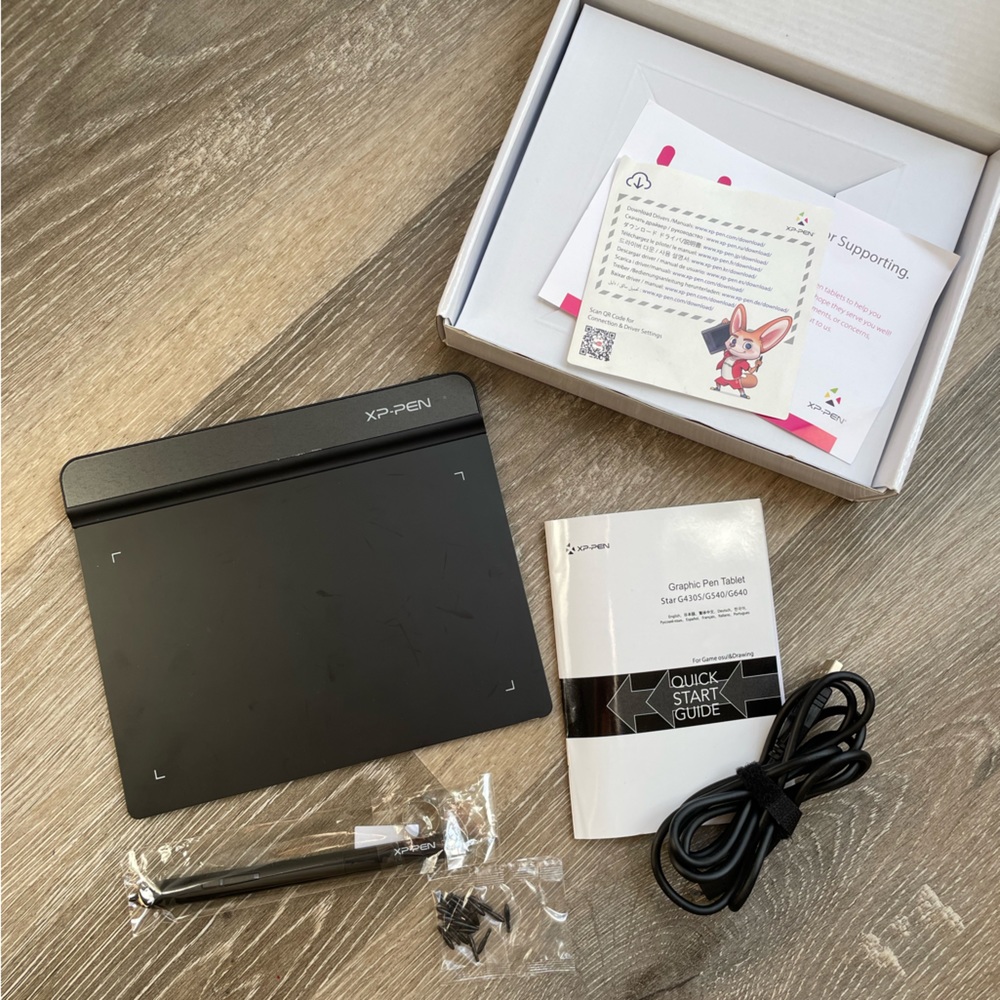 XPPen StarG640 Digital Graphic Tablet (6x4 Inch) + Battery-Free Stylus Pen